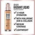 Maybelline Dream Radiant Liquid Medium Coverage Hydrating Makeup Java 1oz by Deal US