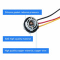 fasebeek 2-Pack 1157 Socket Harness Adapter Gray Universal Car Truck Van by Deal US