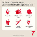 BB04/27 Tylenol Extra Strength 500mg Berry Flavor Dissolve Packs 12ct New by Deal US