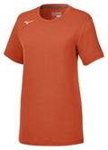 Mizuno Women's Attack Tee 3.0 Short Sleeve Volleyball Shirt Orange XL by Deal US