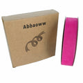 Abbaoww Hot Pink Velvet Ribbon 1 Inch x 25 Yards Single Face Crafts by Deal US