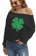 esoaripe Women's Oversized Off Shoulder Sweatshirt Blouse XL by Deal US