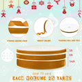 Yilloog 3 Rolls Christmas Velvet Ribbon 75 Yards 3/8 5/8 1 Inch Khaki Satin by Deal US