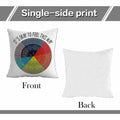 Chinosuo Feelings Wheel Pillow Covers 18x18 White Emotional Therapy Decor by Deal US