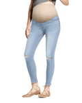 Hybrid & Company Super Comfy Stretch Women's Skinny Maternity Jeans S Light Wash by Deal US