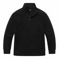 KAIDER Women's Plus Size Polar Fleece Pullover Jacket Black Quarter-Zip Long by Deal US