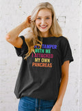 Pancreatic Cancer Awareness Shirt Women Grey Size M by Deal US