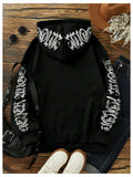 GORGLITTER Women's Halloween Hoodie Black Medium Oversized Sweatshirt by Deal US