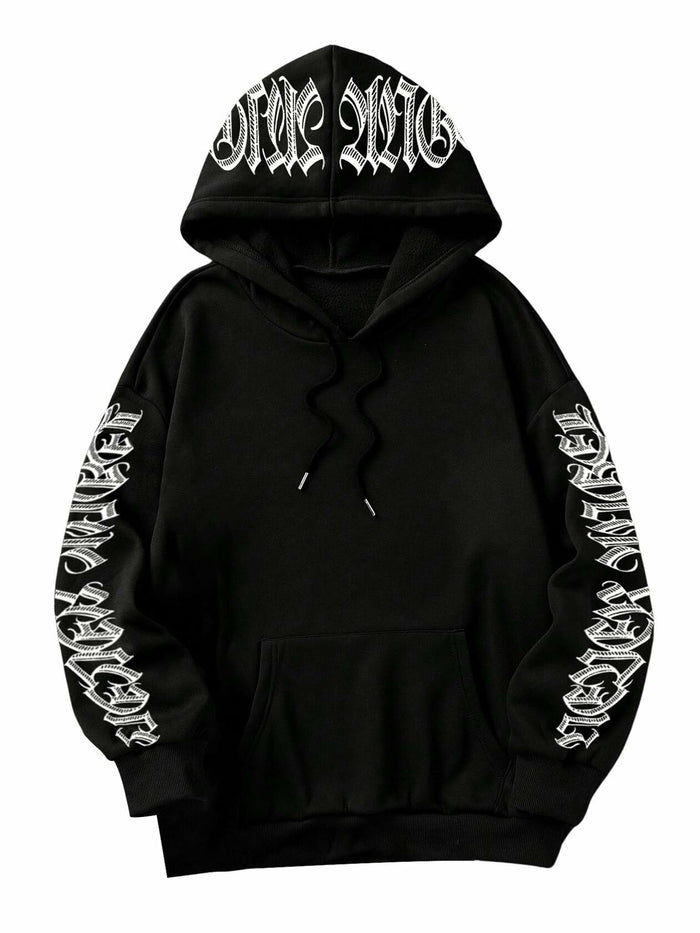 GORGLITTER Women's Halloween Hoodie Black Medium Oversized Sweatshirt by Deal US