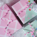 LaRibbons Christmas Wrapping Paper 3 Rolls 17x10ft Peace Pattern with Tags by Deal US