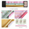 LaRibbons Christmas Wrapping Paper 3 Rolls 17x10ft Peace Pattern with Tags by Deal US