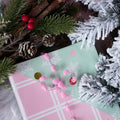 LaRibbons Christmas Wrapping Paper 3 Rolls 17x10ft Peace Pattern with Tags by Deal US