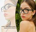FEISEDY B2461 Square Thick Eyeglasses Frame Classic Unisex Eyewear by Deal US
