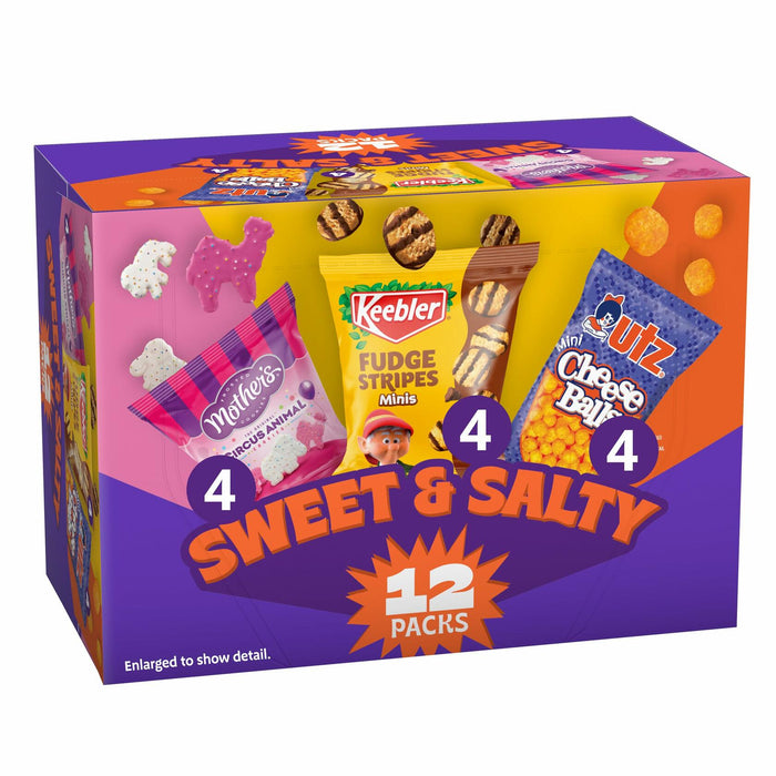 BestBy01/25 Keebler Sweet & Salty Mix 1oz Pack of 12 Assorted Snacks by Deal US