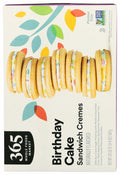 BestBy12/24 365 by Whole Foods Birthday Cake Sandwich Creme Cookies 20 OZ by Deal US