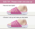 GPOS Womens Slides Memory Foam Cozy Open Toe Pink White Size 6 by Deal US