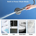 Filtered Handheld Shower Head Chrome High Pressure with Scalp Massager by Deal US