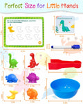 Yetonamr Montessori Counting Dinosaurs Educational Toy Set for Kids by Deal US