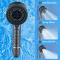 Filtered Handheld Shower Head Chrome High Pressure with Scalp Massager by Deal US