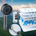 Filtered Handheld Shower Head Chrome High Pressure with Scalp Massager by Deal US