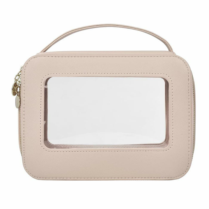 Leatvook Portable Makeup Bag Large Travel Cosmetic Organizer Brown by Deal US