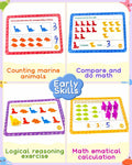 Yetonamr Montessori Counting Dinosaurs Educational Toy Set for Kids by Deal US