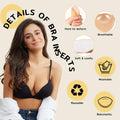 Niidor Sticky Bra Pads Inserts Double-Sided Invisible Push Up Enhancers by Deal US