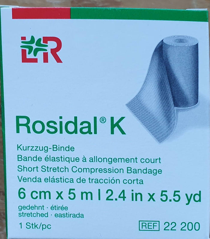 BestBy12/28 Rosidal K 6cm x 5m Short Stretch Compression Bandage by Deal US