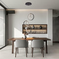 ACNENZIO Black 3-Light Pendant Lighting Fixture, Adjustable, Black 3-Ring by Deal US