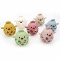 KIAANS Baby Teething Toy Silicone Hollow Chick White BPA Free Sensory Teether by Deal US
