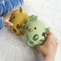 KIAANS Baby Teething Toy Silicone Hollow Chick White BPA Free Sensory Teether by Deal US