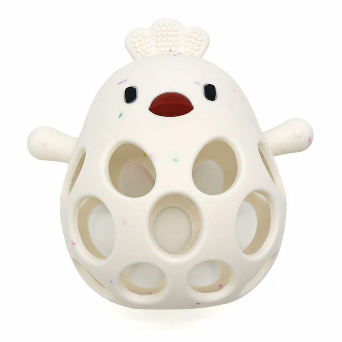 KIAANS Baby Teething Toy Silicone Hollow Chick White BPA Free Sensory Teether by Deal US