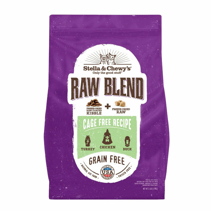 BB01/25 Stella & Chewy's Raw Blend Cat Food 2.5 lb Grain Free Protein Rich Poultry by Deal US