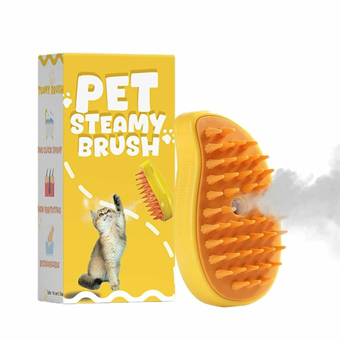 Renforcer 3-in-1 Silicone Cat Brush Groomer Massager Shedding Grooming by Deal US