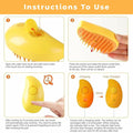 Renforcer 3-in-1 Silicone Cat Brush Groomer Massager Shedding Grooming by Deal US