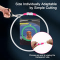 Flycoco LED Rechargeable Dog Collar Light Pink USB Adjustable Safety by Deal US