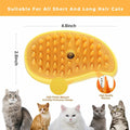 Renforcer 3-in-1 Silicone Cat Brush Groomer Massager Shedding Grooming by Deal US