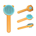 Landwill Pet Brush Yellow Bear Self Cleaning Grooming Tool for Cats & Dogs by Deal US