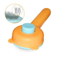 Landwill Pet Brush Yellow Bear Self Cleaning Grooming Tool for Cats & Dogs by Deal US