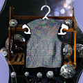 Huhumy Dog Costume Set M Disco Sequins Shirt & Disco Ball Headband by Deal US
