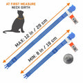 NaviTagi Cat Breakaway Collar XS Orange Reflective Soft Adjustable Bell by Deal US