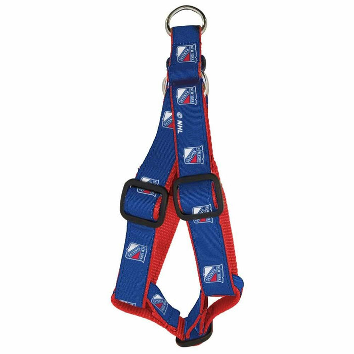 NHL New York Rangers Dog Harness Large Royal Adjustable Padded by Deal US