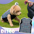 Huhumy Dog Costume Set M Disco Sequins Shirt & Disco Ball Headband by Deal US