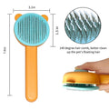 Landwill Pet Brush Yellow Bear Self Cleaning Grooming Tool for Cats & Dogs by Deal US