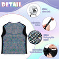 Huhumy Dog Costume Set M Disco Sequins Shirt & Disco Ball Headband by Deal US