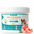 BestBy09/26 MEDUWEDU Dog & Cat Eye Wipes 120 Count Peach Scent Grooming Care by Deal US