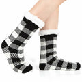 Kiddokids Women's Fuzzy Slipper Socks with Grippers Warm Cozy - One Size by Deal US
