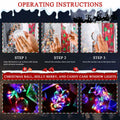 FASISOY 3 Pack Multi-Color Christmas Window Lights Battery Operated Timer by Deal US
