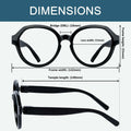 BLUELESS 6-Pack Oversized Reading Glasses +3.50 Metalless Screwless Spring by Deal US