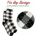 Kiddokids Women's Fuzzy Slipper Socks with Grippers Warm Cozy - One Size by Deal US